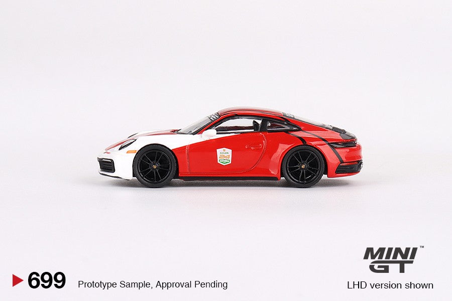 1:64 Mini GT #699 Porsche 911 (992) Carrera S Safety Car 2023 IMSA Daytona 24Hr Limited Edition mgt00699