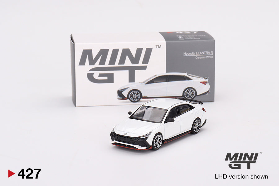 1:64 Mini GT #427 Hyundai Elantra N Ceramic White Limited Edition mgt00427