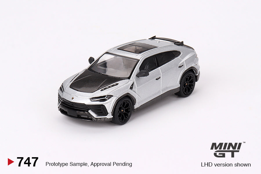 1/64 Mini GT #747 Lamborghini Urus Performante Grigio Nimbus Limited Edition mgt00747