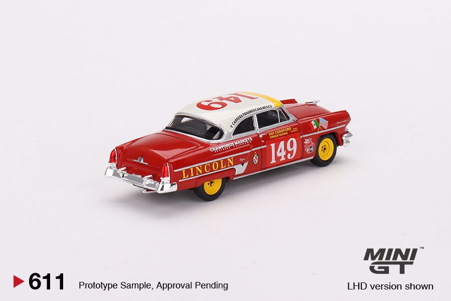 1:64 Mini GT #611 Lincoln Capri 1954 Carrera Panamericana #149 Class Winner  Limited Edition mgt00611
