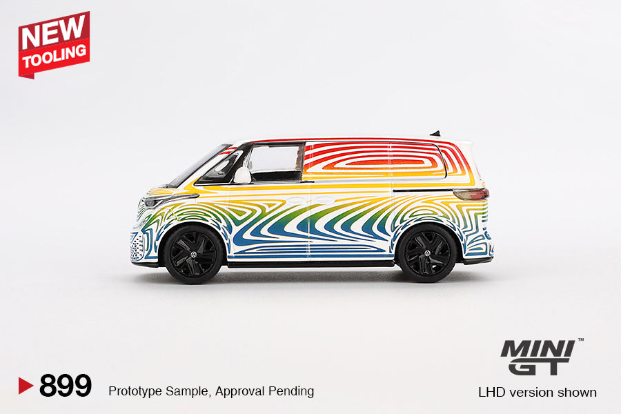 1:64 Mini GT #899 Volkswagen ID. Buzz Prototype “Rainbow” Limited Edition mgt00899