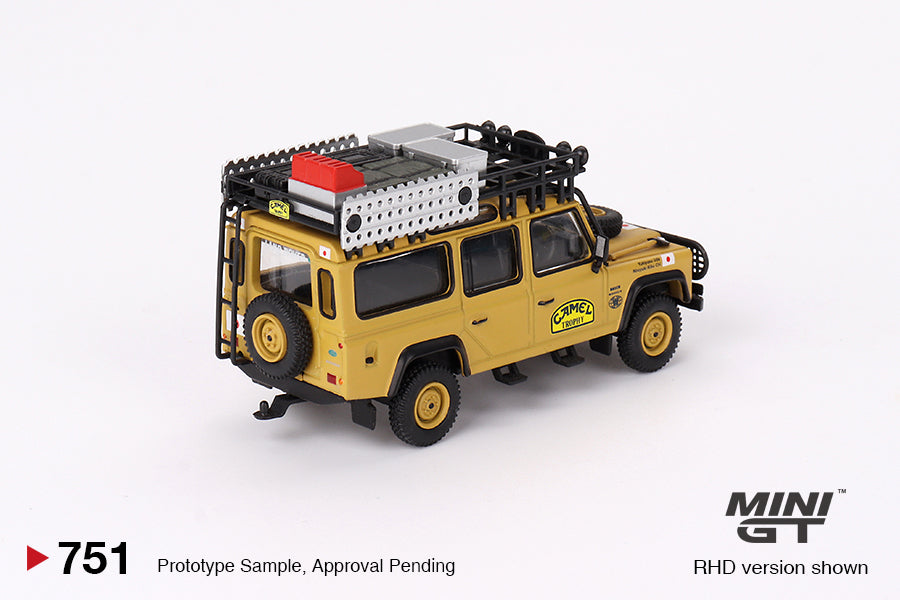 1/64 Mini GT #751 Land Rover Defender 110 1989 Camel Trophy Amazon Team Japan Limited Edition mgt00751