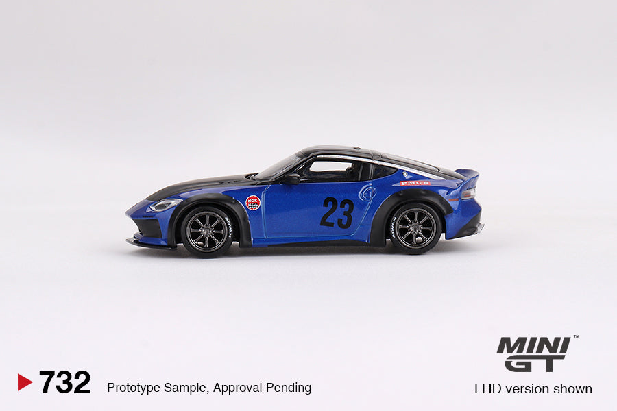 1/64 Mini GT #732 Nissan Z LB-NATION WORKS Serian Blue Limited Edition MGT00732