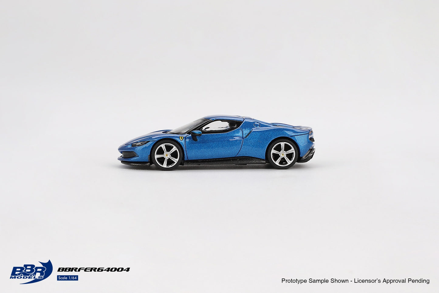 1/64 BBR Models Ferrari 296 GTB Blu Corsa Limited Edition BBRFER64004