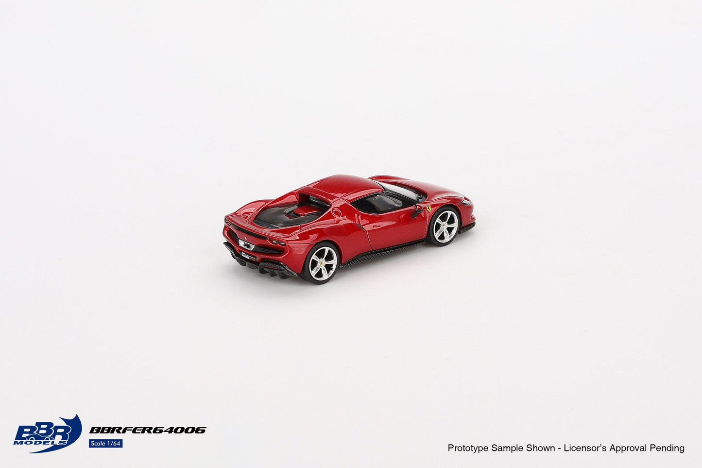 1/64 BBR Models Ferrari 296 GTB Rosso Imola Limited Edition BBRFER64006