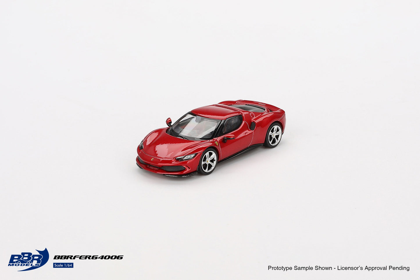 1/64 BBR Models Ferrari 296 GTB Rosso Imola Limited Edition BBRFER64006