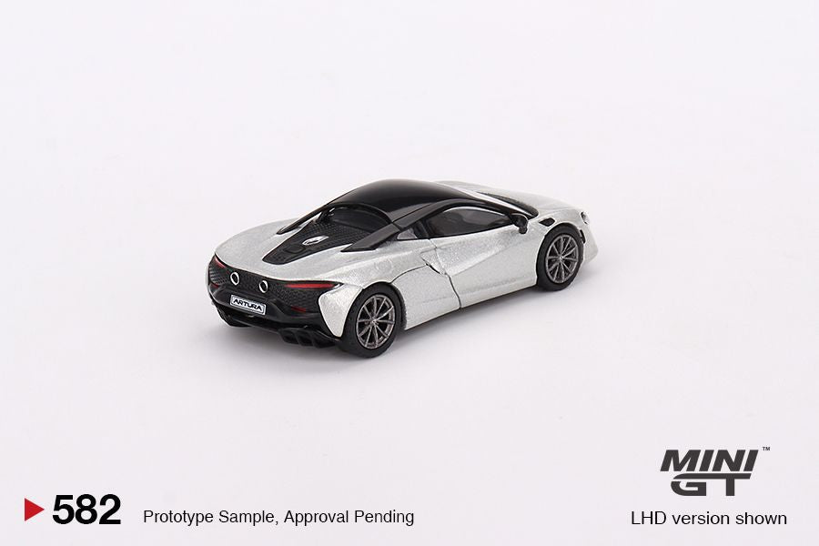1/64 Mini GT #582 McLaren Artura Ice Silver Limited Edition MGT00582