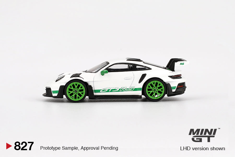 1:64 Mini GT #827 Porsche 911 (992) GT3 RS Tribute to Carrera RS Package Limited Edition MGT00827