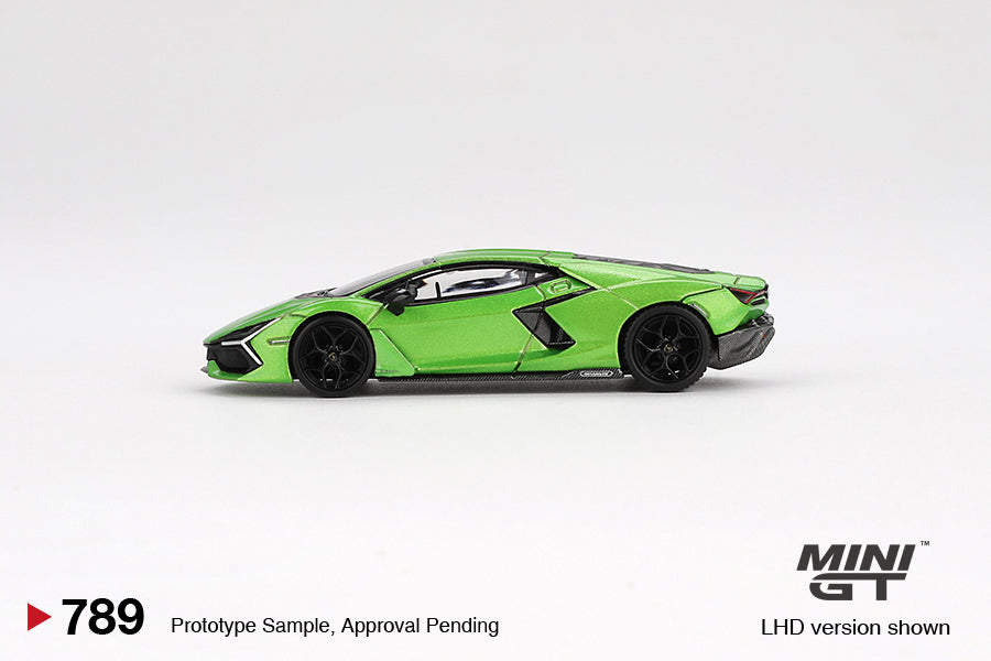 1:64 Mini GT #789 Lamborghini Revuelto Verde Selvans Green Limited Edition mgt00789