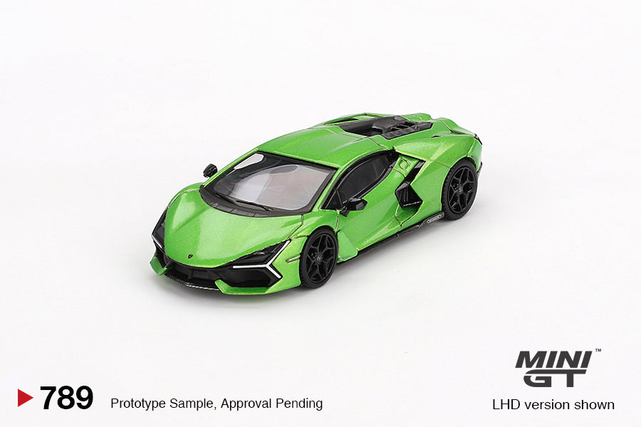 1:64 Mini GT #789 Lamborghini Revuelto Verde Selvans Green Limited Edition mgt00789