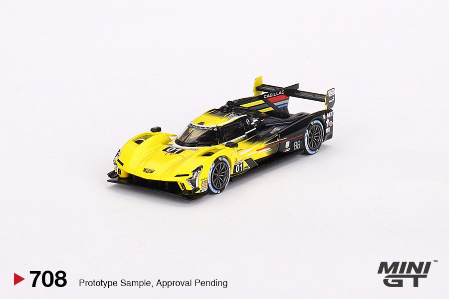 1/64 Mini GT #708 Cadillac V-Series.R #01 Cadillac Racing 2023 IMSA Daytona 24 Hrs 3rd Place Limited Edition mgt00708
