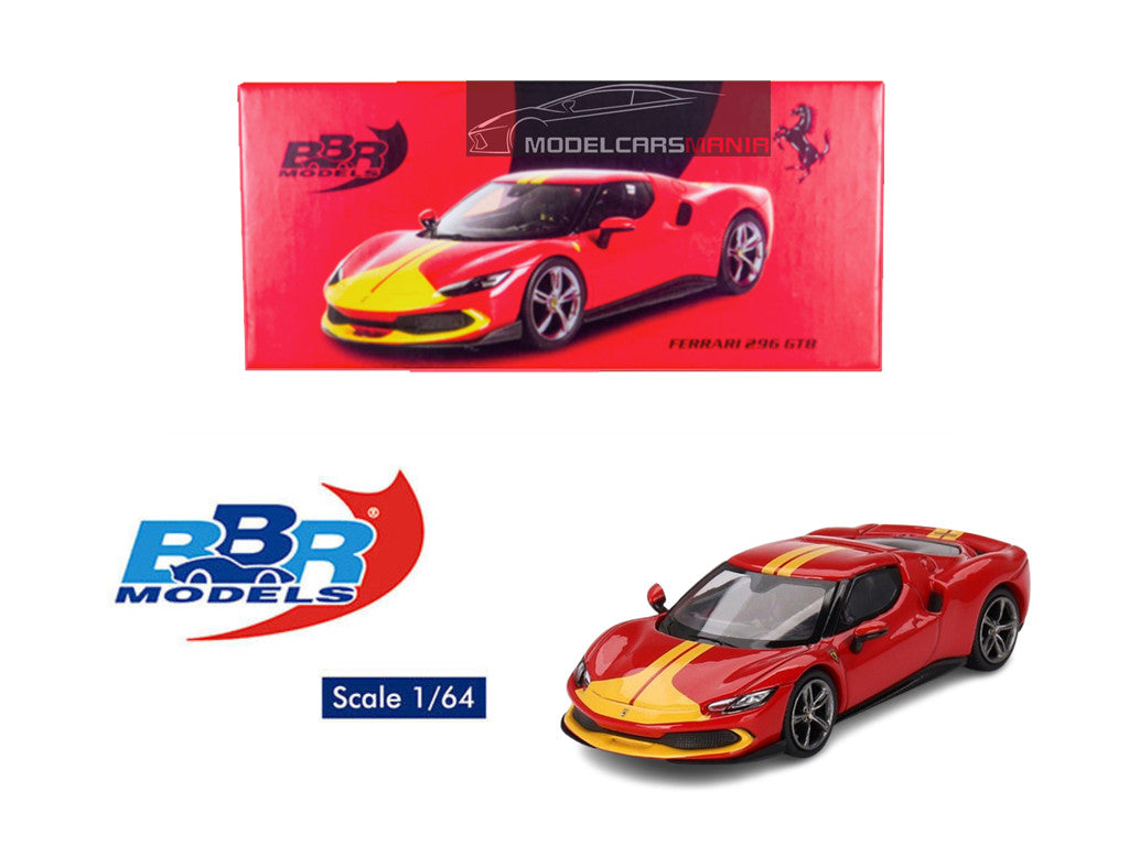 1/64 BBR Models Ferrari 296 GTB Assetto Fiorano – Rosso Corsa BBRFER64002