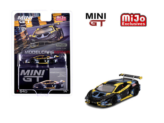 1/64 Mini GT #645 Lamborghini Huracan GT3 EVO #4 2022 Macau GP Cup 3rd Place Limited Edition mgt00645