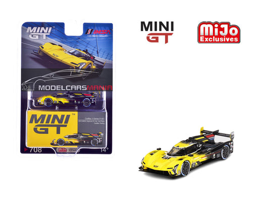 1/64 Mini GT #708 Cadillac V-Series.R #01 Cadillac Racing 2023 IMSA Daytona 24 Hrs 3rd Place Limited Edition mgt00708