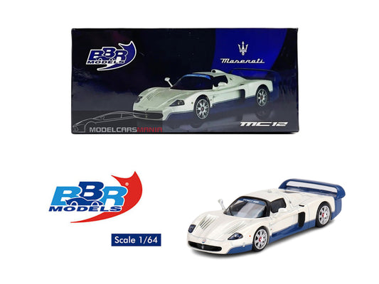 1/64 BBR Models Maserati MC12 Stradale White BBRDIE6414