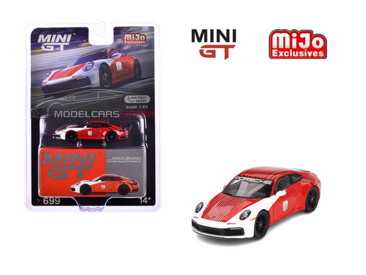 1:64 Mini GT #699 Porsche 911 (992) Carrera S Safety Car 2023 IMSA Daytona 24Hr Limited Edition mgt00699