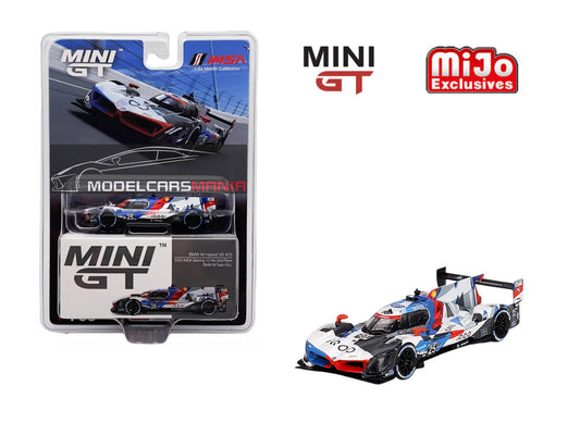 1/64 Mini GT #709 BMW M Hybrid V8 #25 BMW M Team RLL 2023 IMSA Sebring 12 Hrs 2nd Place Limited Edition mgt00709