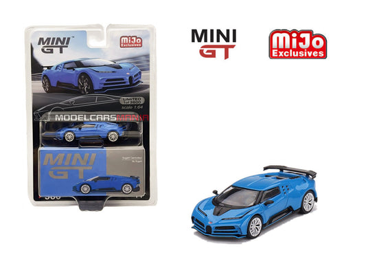 1:64 Mini GT #586 Bugatti Centodieci – Blu Bugatti Limited Edition MGT00586