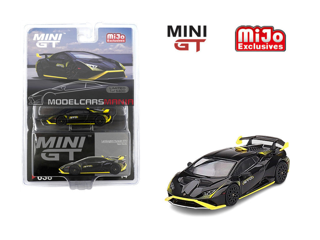 1:64 Mini GT #638 Lamborghini Huracán STO Nero Noctis Limited Edition MGT00638
