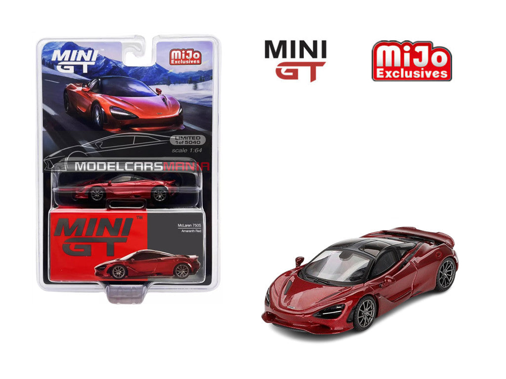 1/64 Mini GT #775 McLaren 750S – Amaranth Red Limited Edition mgt00775