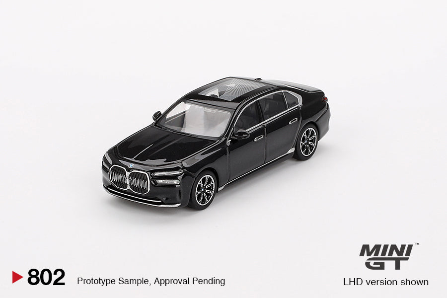 1/64 Mini GT#802 BMW i7 eDrive50 Black Sapphire Limited Edition mgt00802