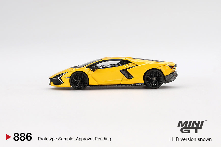 1:64 Mini GT #886 Lamborghini Revuelto Giallo Yellow Limited Edition MGT00886