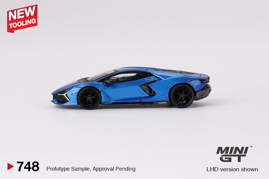 1/64 Mini GT #748 Lamborghini Revuelto  Blu Eleos Limited Edition mgt00748