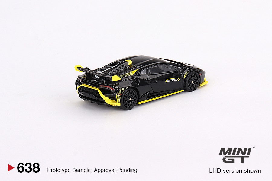 1:64 Mini GT #638 Lamborghini Huracán STO Nero Noctis Limited Edition MGT00638