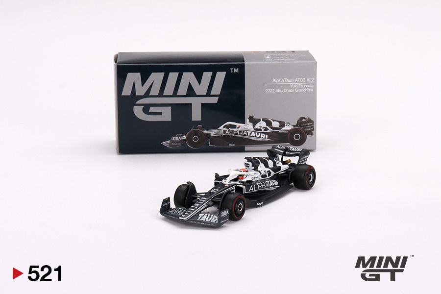 1:64 Mini GT #521 F1 AlphaTauri AT03 #22 Yuki Tsunoda 2022 F1 Limited Edition mgt00521