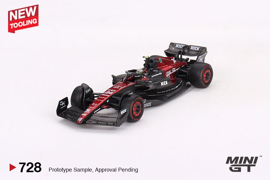 1/64 Mini GT #728 Alfa Romeo C43 #24 Zhou Guanyu 2023 F1 2023 Australian GP Limited Edition mgt00728