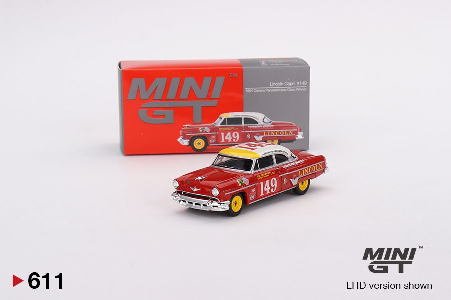 1:64 Mini GT #611 Lincoln Capri 1954 Carrera Panamericana #149 Class Winner  Limited Edition mgt00611