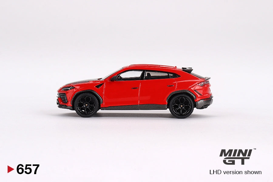 1:64 Mini GT #657 Lamborghini Urus Performante – Rosso Mars Limited Edition mgt00657