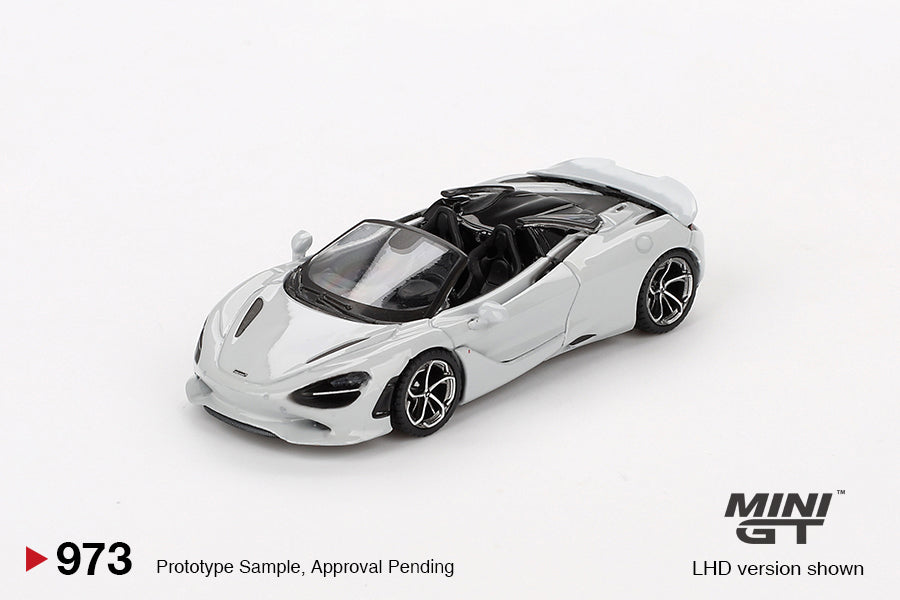 1:64 Mini GT #973 McLaren 750S Spider Cirrus Grey Limited Edition MGT00973