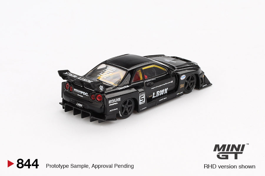 1/64 Mini GT #844 Nissan LB-ER34 Super Silhouette SKYLINE Black Limited Edition mgt00844