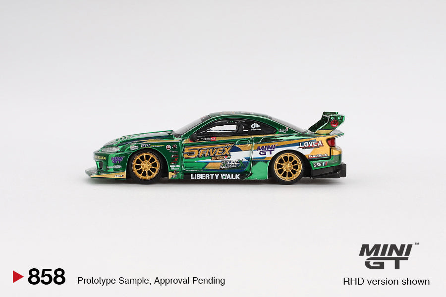 1/64 Mini GT #858 Nissan LB-Super Silhouette S15 SILVIA LBWK 2024 Fausto Racing Limited Edition mgt00858