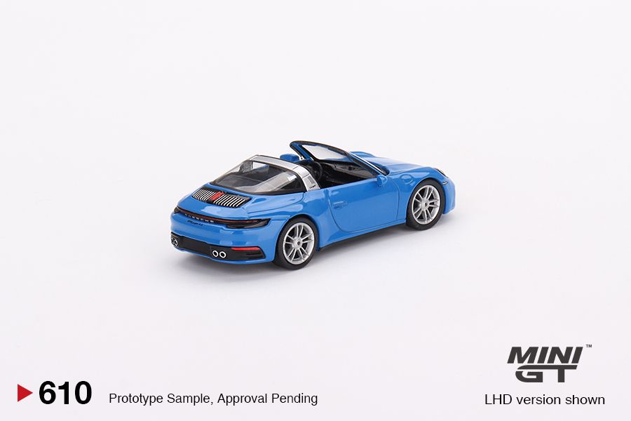 1/64 Mini GT #610 Porsche 911 Targa 4S – Shark Blue Limited Edition mgt00610