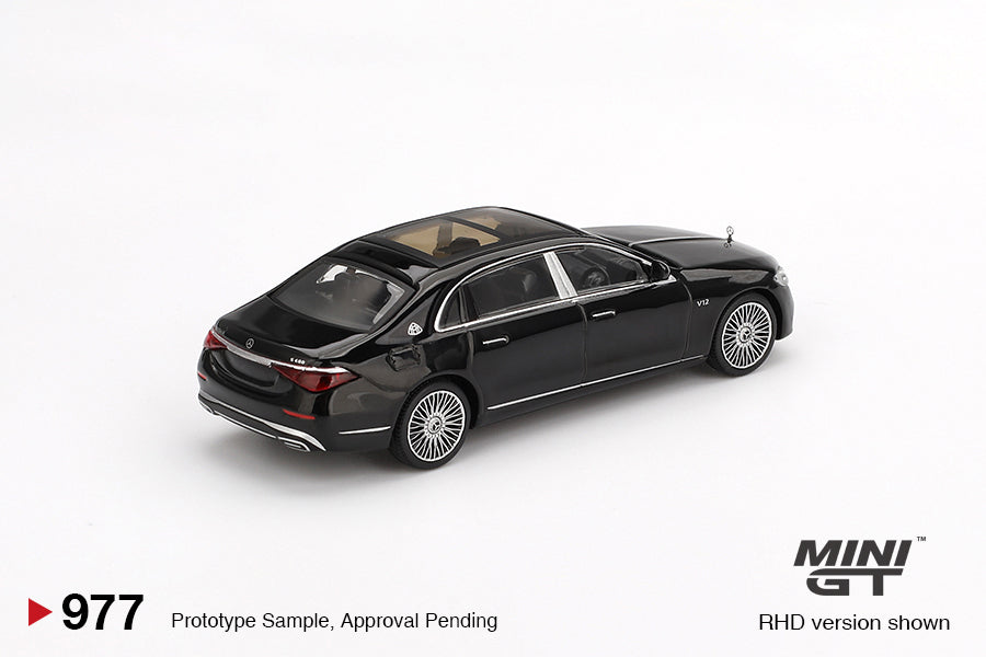 1:64 Mini GT #977 Mercedes-Maybach S680 Black Limited Edition mgt00977