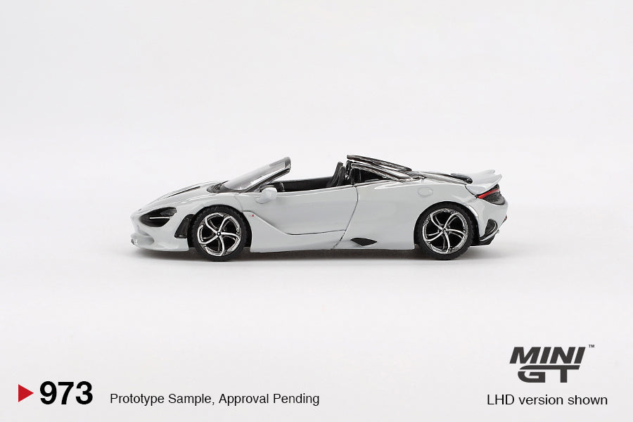 1:64 Mini GT #973 McLaren 750S Spider Cirrus Grey Limited Edition MGT00973
