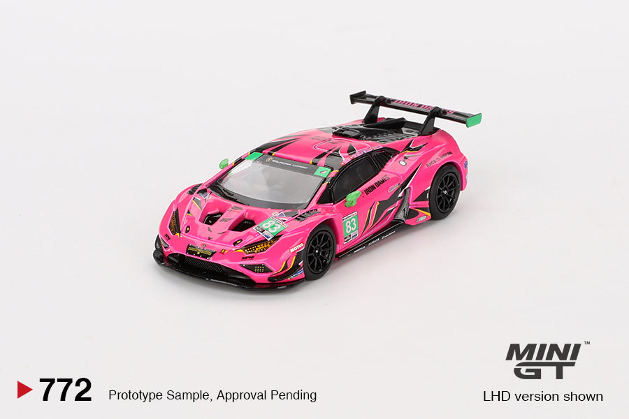 1:64 Mini GT #772 Lamborghini Huracan GT3 EVO2 #83 Iron Dames IMSA 2023 Daytona 24 Hrs Limited Edition mgt00772