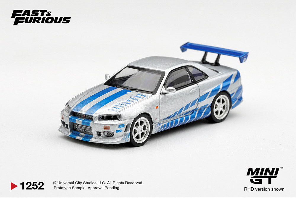 Pre-Order | 1:64 Mini GT #1252 Nissan Skyline GT-R C-West “2 Fast 2 Furious” Brian O’Conner Limited Edition MGT01252