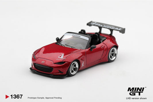 Pre-Order | 1:64 Mini GT #1367 Mazda Miata MX-5 (ND) Pandem Kodo Red Limited Edition MGT01367