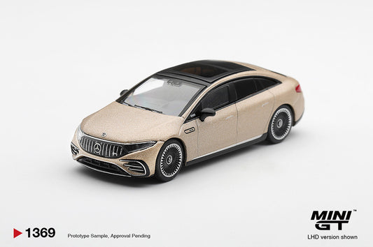 Pre-Order | 1:64 Mini GT #1369 Mercedes-AMG EQS 53 Gold Limited Edition MGT01369