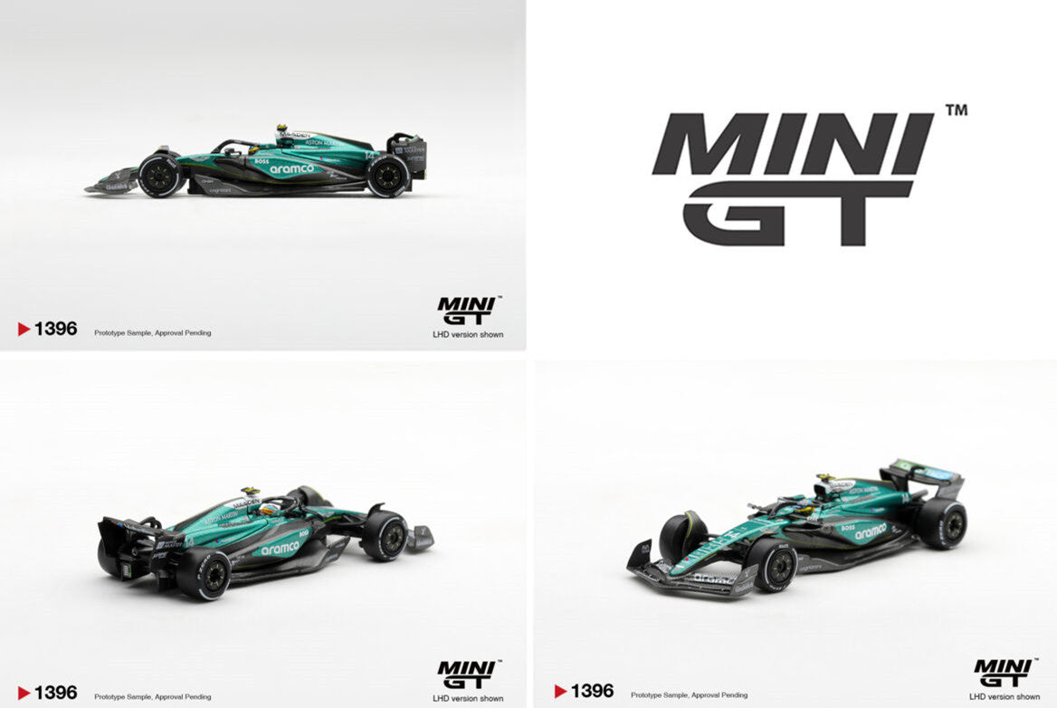 Pre-Order | 1:64 Mini GT #1396 Aston Martin AMR24 #14 Fernando Alonso 2024 F1 Las Vegas GP Limited Edition MGT01396