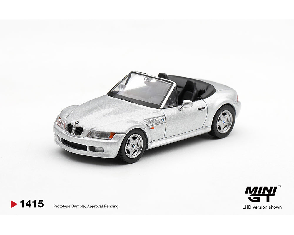 Pre-Order | 1:64 Mini GT #1415 BMW Z3 Titanium Silver Limited Edition MGT01415