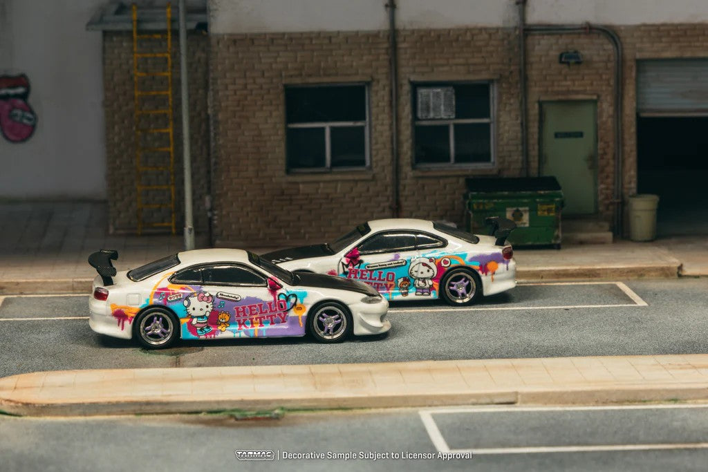 1:64 Tarmac Works Vertex Nissan Silvia S15 Hello Kitty Special Limited Edition Indonesia Exclusives T64G-023-HK2