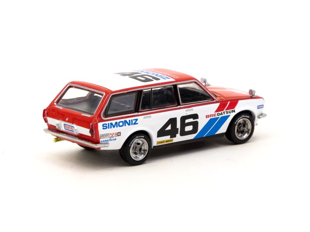 1:64 Tarmac Works Indonesia Exclusive Datsun Bluebird 510 Wagon BRE #46 Limited Edition T64G-026-BRE46