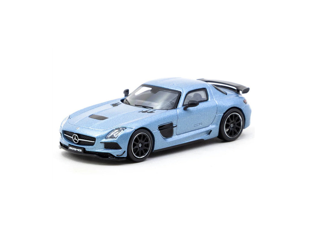1:64 Tarmac Works Mercedes-Benz SLS AMG Coupe Black Series Matte Blue Limited Edition T64G-027-MB