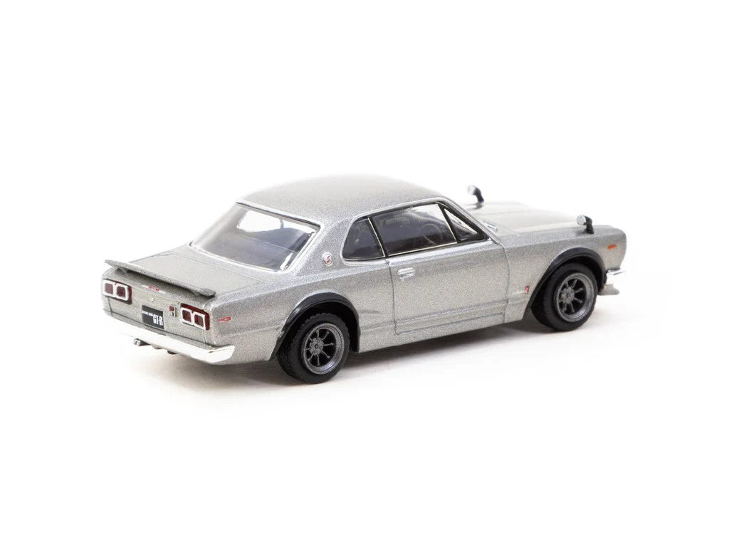 1:64 Tarmac Works Nissan Skyline 2000 GT-R (KPGC10) Silver Limited Edition T64G-043-SL