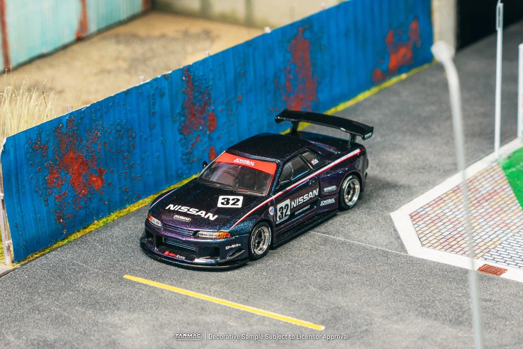 1:64 Tarmac Works Nissan Skyline (R32) Widebody Jonsibal Midnight purple Limited Edition T64G-061-MP