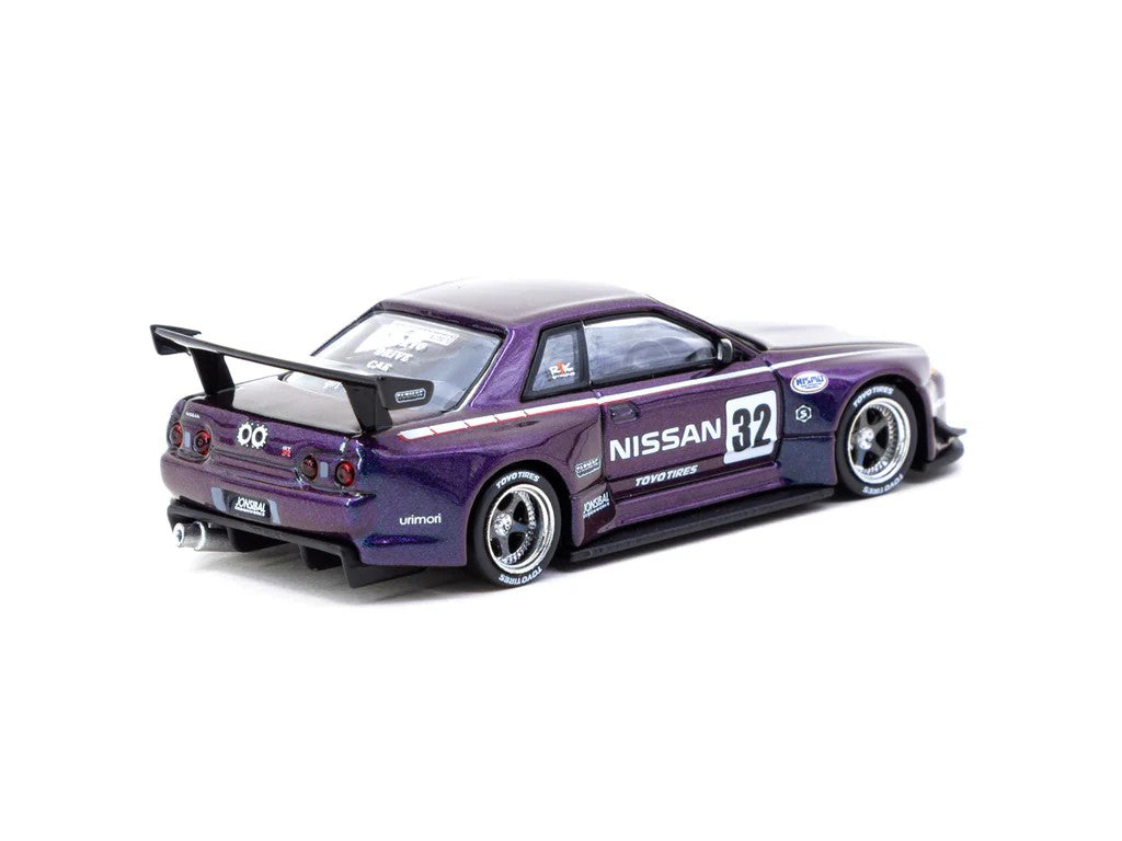 1:64 Tarmac Works Nissan Skyline (R32) Widebody Jonsibal Midnight purple Limited Edition T64G-061-MP